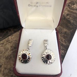 Sterling silver gemstone earrings